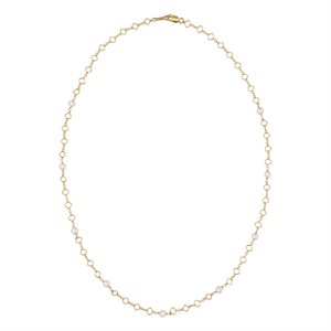 18" Clover Chain 4.0mm Pearl by the Yard