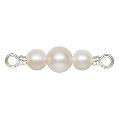 3.0mm and 4.0mm 3 White Pearl Connector