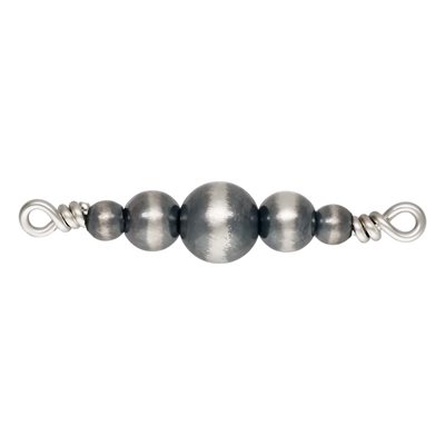 2&3&4mm 5 Oxidized Graduated Bead Connector