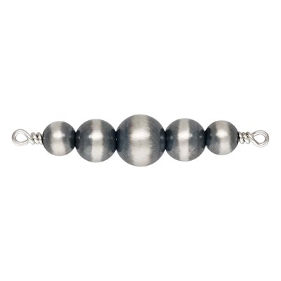 4&5&6mm 5 Oxidized Graduated Bead Connector