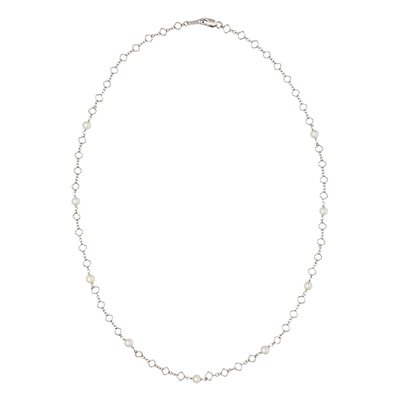 18" Clover Chain 4.0mm Pearl by the Yard