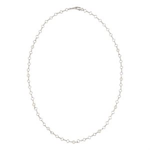 18" Clover Chain 4.0mm Pearl by the Yard
